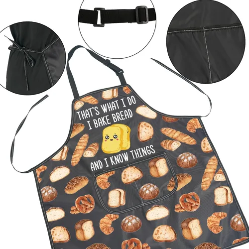Miniatura 3 de JNIAP Regalo para panadería de pan con texto en inglés «That's What I do I Bake Bread and I Know Things»