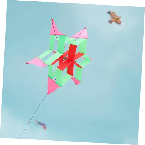 Miniatura 9 de Homoyoyo Diversión al aire libre deportes hexágono cometa flor juguete cometa para niños y niñas adultos tela segura fibra de vidrio construcción al