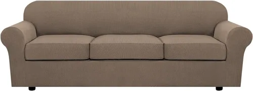 Miniatura 86 de H.VERSAILTEX - 3 fundas de sofá elásticas para 2 cojines de sofá. Fundas para muebles de sala de estar (funda base más 2 fundas de cojín de asiento)