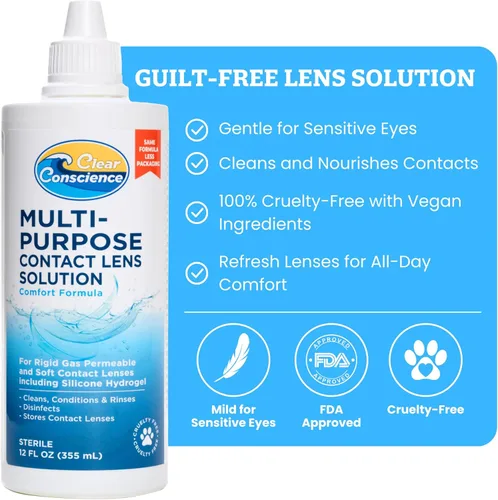Miniatura 2 de CLEAR CONSCIENCE Contacto LEN SOLUTN Multi PURP, 12 OZ