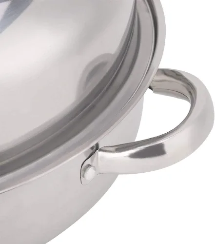 Miniatura 8 de Bollos de vapor Horno 28CM Acero inoxidable sola capa Stockpot Hotpot Vaporizador de alimentos Olla Utensilios de cocina Cocina doméstica