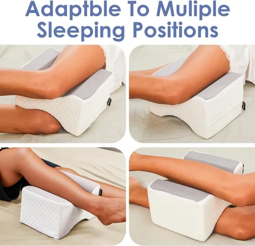 Miniatura 5 de cooloo8 Almohada de rodilla para dormir de lado, almohada de piernas para dormir de lado, almohada de columna vertebral suave para ciática, alivio