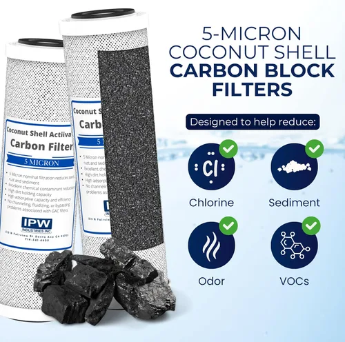 Miniatura 4 de IPW Industries, Inc. - Cápsula de filtro compatible con estilo Pur (CCI-10CLW12) y filtros de bloque de carbón (CCI-10-Ca) - Puertos NPT de 1/2