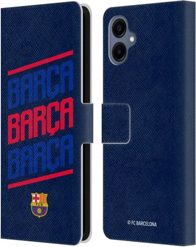 Miniatura 59 de Head Case Designs Funda de piel con licencia oficial del FC Barcelona Barca Crest Graphics para Samsung Galaxy A06 4G