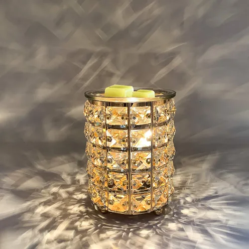 Miniatura 2 de Calentador de cera de cristal de hierro forjado, quemador de aceite eléctrico, cera derretida para el hogar, cocina, sala de estar, dormitorio, spa