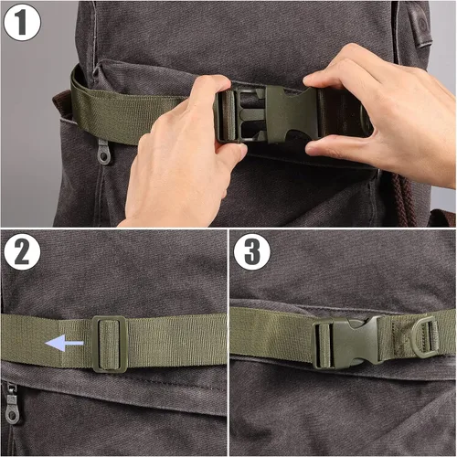 Miniatura 4 de Cinturón de viaje para equipaje, cinturón de viaje para equipaje de mano, elegante y ajustable, cinturón de viaje para equipaje, accesorios de viaje