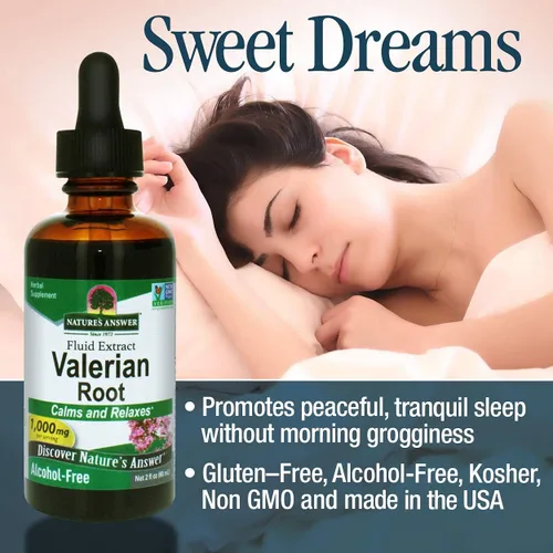 Miniatura 3 de Nature's Answer Extracto de raíz de valeriana de 2 onzas, sin alcohol, sin gluten, kosher, sin OMG, fabricado en Estados Unidos, apoyo calmante