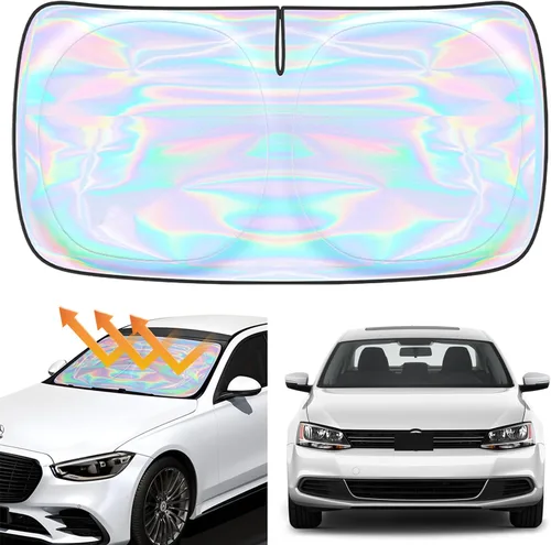 Miniatura 87 de Parasol para parabrisas Rivian R1S R1T 2022-2026 – Parasol compatible con Rivian R1S R1T plegable para ventana delantera, protector de visera solar