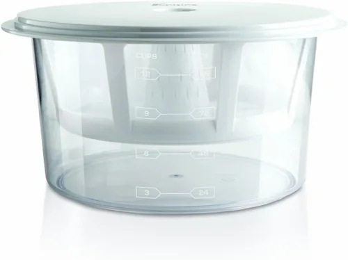Euro Cuisine GY50 - Máquina para hacer yogur griego con cesta de malla ultrafina, sin BPA, colador de yogur griego patentado para yogur griego