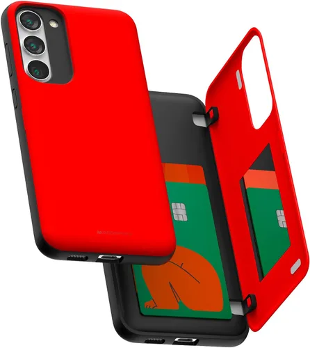 Miniatura 105 de GOOSPERY Funda tipo cartera para Samsung Galaxy S22 Ultra, [tarjetero] parachoques magnético de puerta con cierre automático, cubierta protectora
