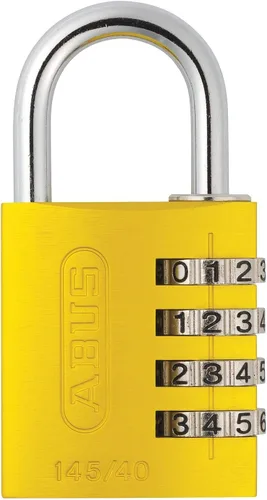 Miniatura 11 de ABUS 145/30 Candado de combinación no-TSA para maletas rígidas, equipaje, reajustable, color amarillo