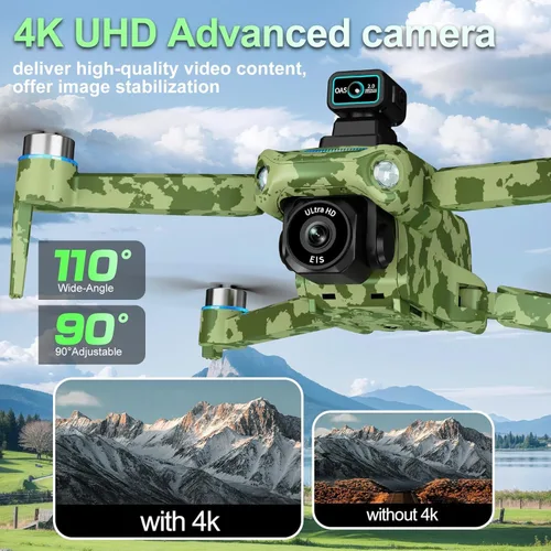 Miniatura 6 de Drone GPS 4K con cámara para adultos, control remoto 5G con pantalla de 5.9 pulgadas, menos de 8.78 oz, evita obstáculos, vuelo de 60 minutos, dron