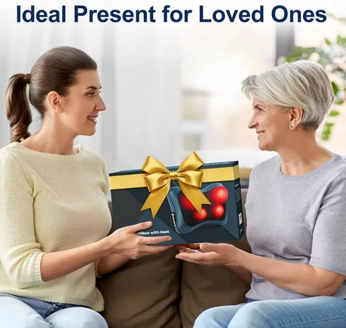 Miniatura 7 de Mo Cuishle Masajadores Shiatsu de Espalda y Cuello con Calor – Alivio de Tejido Profundo para Dolor, Tensión y Relajación Muscular – Regalos azul