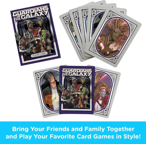 Miniatura 2 de AQUARIUS Guardians of the Galaxy Nouveau - Baraja de cartas con temática de cómic de Guardianes para tus juegos de cartas favoritos - Productos