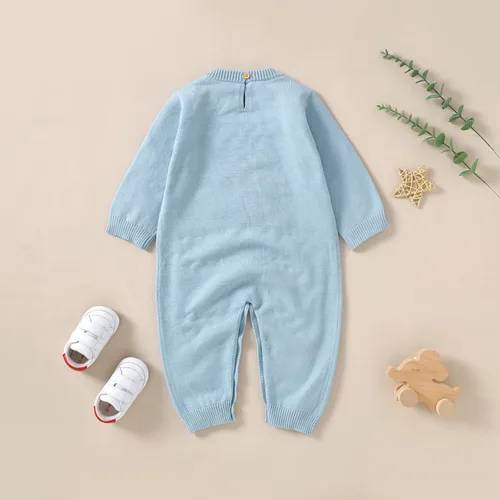 Miniatura 2 de JNBLDA Traje de Pascua para bebé recién nacido, overol de manga larga, lindo estampado de conejo