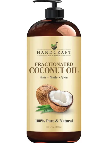 Miniatura 9 de Handcraft Blends Aceite de coco fraccionado, 8 onzas líquidas, 100% puro y natural, aceite portador de alta calidad para piel y cabello, cabello