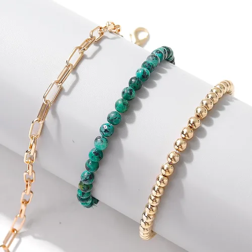 Miniatura 131 de Long tiantian Pulsera de oro gruesa para mujer, pulseras de oro delicadas, pulseras para mujer, pulseras apilables de eslabones de cadena