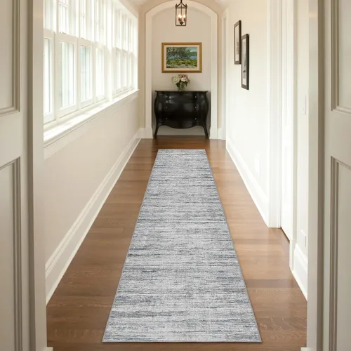 Miniatura 78 de Alfombras para pasillos antideslizantes 2x8, alfombra de pasillo moderna lavable para entrada, alfombra de piso suave resistente a manchas para Gris