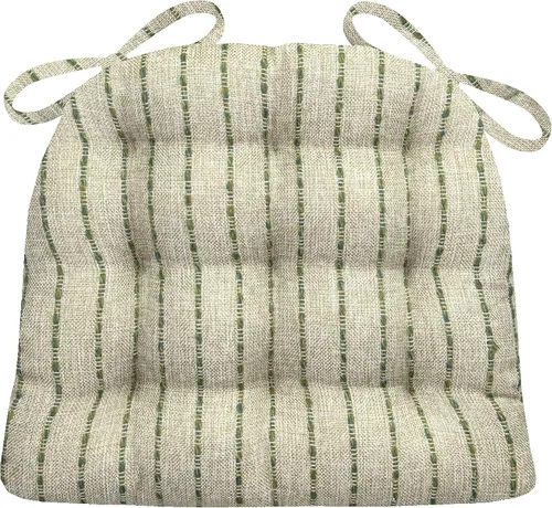 Miniatura 27 de Barnett Home Decor Cojines para silla de comedor Brisbane plateado gris con lazos - Tamaño mediano 16.5 x 18 Almohadilla para silla - Relleno