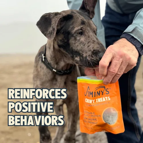 Miniatura 6 de Jiminy's Golosinas masticables de entrenamiento de cricket para perros, bajas en calorías, hipoalergénicas, fabricadas en Estados Unidos, 6 onzas