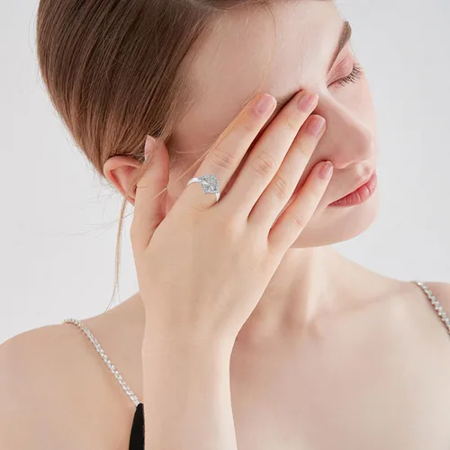 Miniatura 2 de Anillo de nudo de bruja de plata de ley 925, anillos celtas para mujer, anillo de nudo de amor, joyería de bruja, regalo de cumpleaños para amante