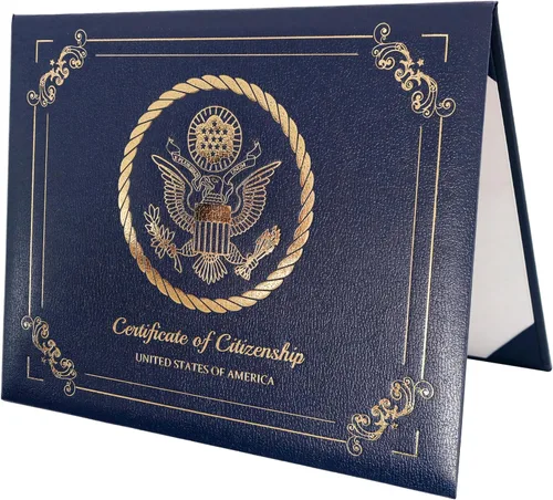 Miniatura 8 de GraduationMall Titular del certificado de ciudadanía estadounidense 2026 cubierta para certificado de naturalización con logol 'Certificado