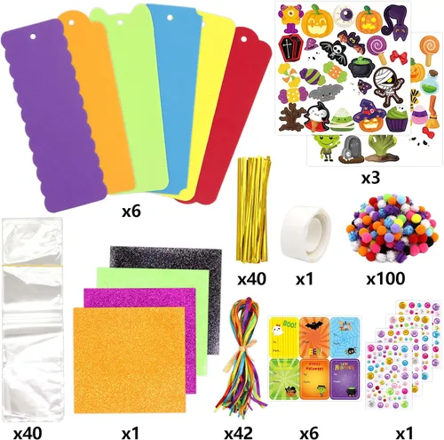 Miniatura 2 de 36 juegos de manualidades de Halloween para niños de 3 a 5 años de espuma de bricolaje de Halloween, kit de manualidades de fiesta de Halloween