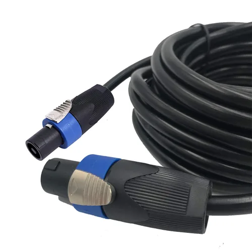 Miniatura 8 de Paquete de 2 cables Speakon Pro a Speakon de 15 pies, par de cables de conexión de 12 AWG, cable de audio Speakon profesional con conectores NL4FC