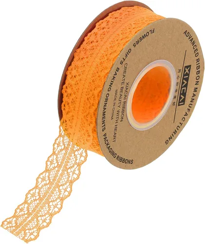 Miniatura 46 de MECCANIXITY 1.2 Inch Wide 15 Yard Lace Ribbon Floral Pattern Beige Lace Trim Ribbon for Gift Wrapping Bouquets, Wedding Decor Sewing Making, and DIY