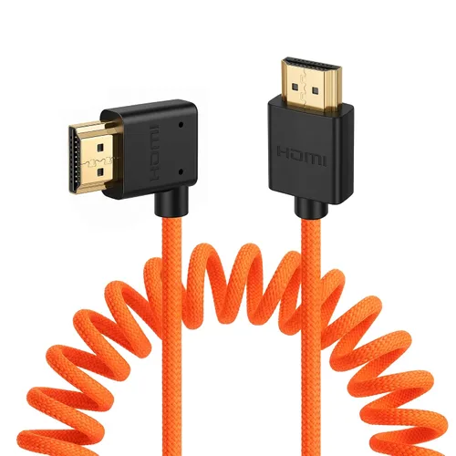 Miniatura 23 de 8K HDMI to Down HDMI High Speed Black Coiled Braided Cable for Sony A7S3 FX3 FX9 Canon C70 Z CAM E2 Camera Atomos Ninja V Shinobi SmallHD Portkeys