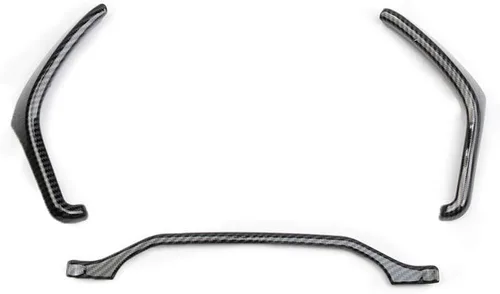 Miniatura 2 de Kit de embellecedores de cubierta de fibra de carbono para medidor lateral de tablero para Ford F150 F250 F350 Super Duty 2015 2016 2017 2018 2019