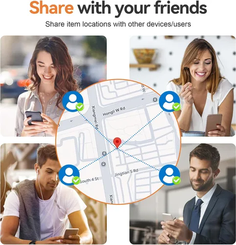Miniatura 5 de Etiquetas de seguimiento de aire 2026 para Android o iOS, etiquetas inteligentes Bluetooth de doble sistema, aplicación Find My o Google'S Find Hub