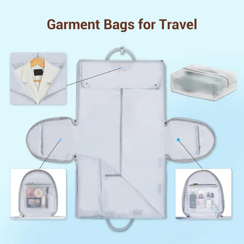 Miniatura 4 de Bolsas de ropa para viajes para mujer, Azul, Mujer