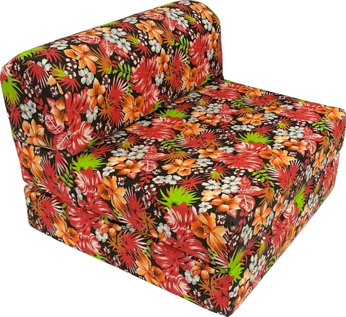 Miniatura 5 de D&D Futon Furniture Cama plegable de 70 x 32 x 6 pulgadas, color rojo y blanco, silla plegable para invitados, sofá, espuma de alta densidad, 1.8