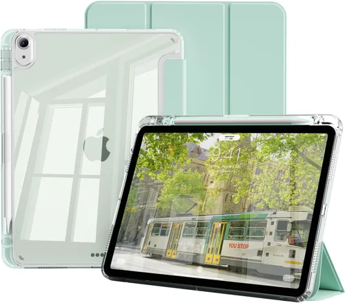 Miniatura 13 de Funda para iPad Air de 11 pulgadas M3/M2 (2025/2024), iPad Air de 5ª/4ª generación (2022/2020) de 10.9 pulgadas con soporte para lápices, funda