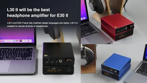 Miniatura 8 de Topping E30 II DAC Preamplificador de audio Decodificador de audio - 2xAK4493S Hi-Res XMOS XU208 DAC 32Bit/768kHz DSD512 DSD Modo directo para Negro