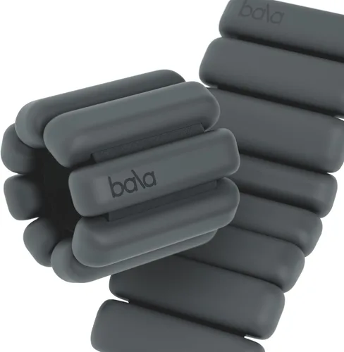 Bala Pulseras con Pesos Ajustables para Muñeca y Tobillo para Mujer y Hombre - Juego de Brazaletes de Silicona con Pesos para Gimnasio, Yoga, Carbón