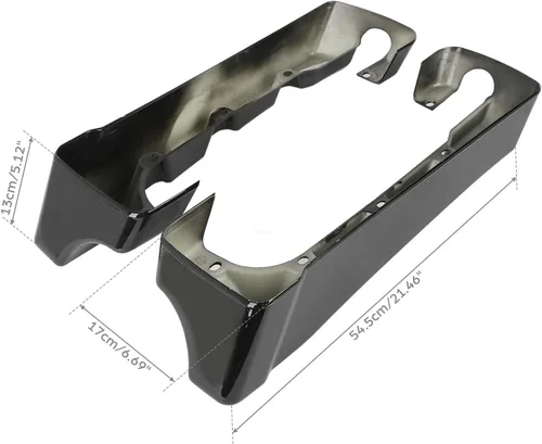 Miniatura 4 de XMT-MOTO Extensión de bolsa de sillín estirada de 4 pulgadas para Harley Davidson 1994-2013, todos los modelos Touring, incluyendo road glide, road