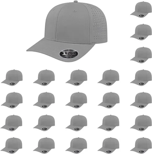 Miniatura 21 de Cap America i8533 Flexfit 110 Gorra Snapback Perforada de Rendimiento de Perfil Medio de 6 Paneles con Protección UV y Snapback Ajustable