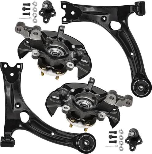 Miniatura 132 de Detroit Axle - Kit de brazos de control de extremo delantero 4WD para Ford 04-08 F-150, 06-08 Lincoln Mark LT, 4 extremos de barra de acoplamiento