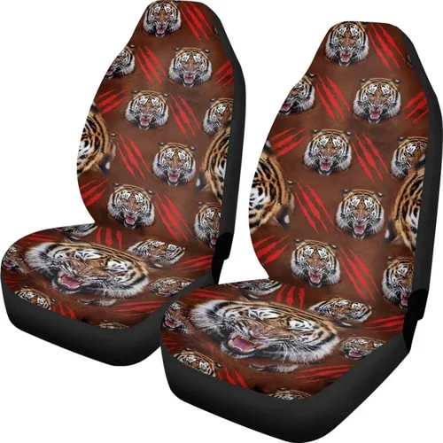 Miniatura 12 de Fundas de asiento de coche con estampado de bandera estadounidense, fundas cómodas para asientos de automóvil, duraderas, ajuste universal