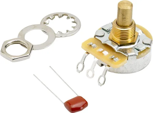 Miniatura 2 de Fender 250K, eje sólido, potenciómetro "sin carga" para volumen o tono