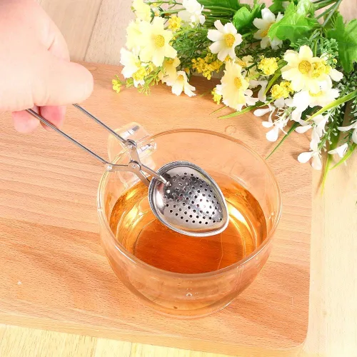 Miniatura 2 de Colador de té, filtro infusor de acero inoxidable en forma de bola, filtro para tés de hojas sueltas, pellizcador de gotas de agua