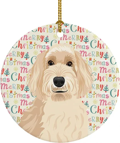 Miniatura 11 de Caroline's Treasures Bulldog Francés Azul de Navidad Adorno de Cerámica Decoraciones Colgantes para Árbol de Navidad para Hogar Navidad, Festividad