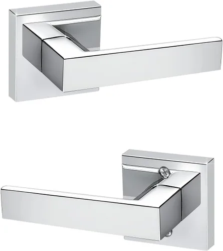 Miniatura 19 de KNOBWELL Paquete de 1 manija de puerta interior negra para uso en interiores, reversible para izquierda y derecha sin llave Negro