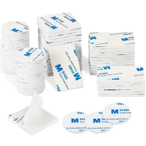 Miniatura 8 de UPINS - Cinta de espuma de doble cara, cinta de doble cara resistente adhesiva fuerte, cinta de montaje de doble cara para paredes, afiches