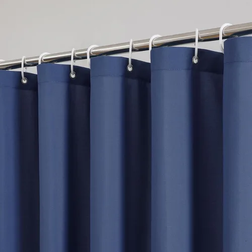 Miniatura 23 de OVZME Zora Cortina de Ducha de Tela para Cabina de 36 x 72 Pulgadas - Cortina de Ducha Pequeña Suave Negra para Baño para Tamaño de Cabina Estrecha
