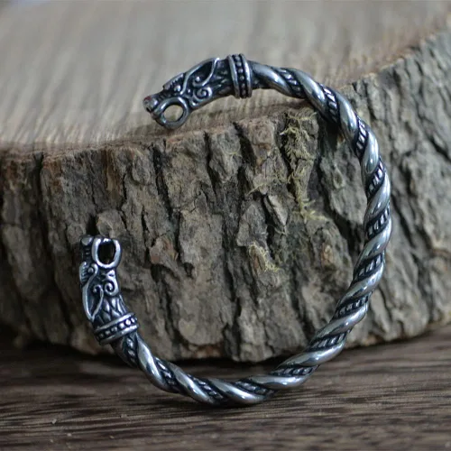 Miniatura 4 de Pulsera vikinga de acero inoxidable para hombre, joyería de talismán para hombres
