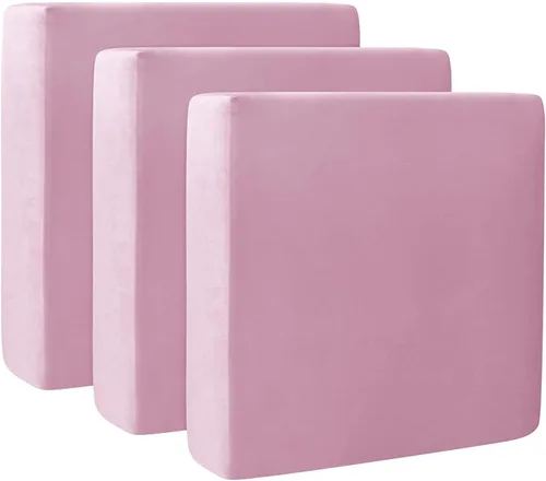Miniatura 42 de Fundas de cojín de terciopelo para sofá, funda elástica para cojín de sofá suave, protector de muebles extraíble y lavable para sala de estar, Negro