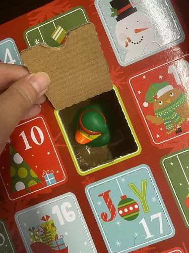 Miniatura 3 de 4E's Novelty Calendario de Adviento de Navidad 2024 para niños con patos de goma de Navidad para niños y niños pequeños, calendario de cuenta